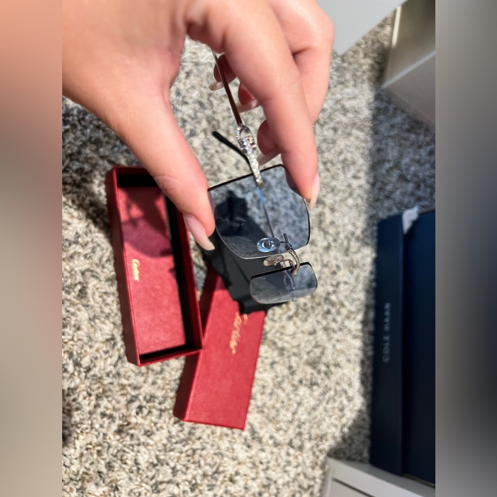 Authentic Cartier iced out wires